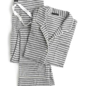 J. Crew striped cotton pajamas